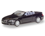 BMW serie 6 Cabrio, Nero 1:87 herpa HE023245-002