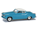 Borgward Isabella Coupe' Pastel Blue with White roof 1:87 herpa HE024129-003