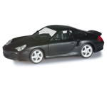 Porsche 911 Turbo (996) Matt Black 1:87 herpa HE038331