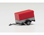 Carrello da traino con gancio, rosso 1:87 herpa HE051576-004