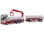 Scania CR HD cassonato con gru di carico Spedition Furmetz 1:87 herpa HE309714