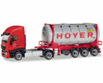 Iveco Stralis XP Container cisterna Hoyer 1:87 herpa HE309813