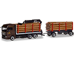 MAN TGX XLX wood carrier trailer Ziegler Group 1:87 herpa HE310277