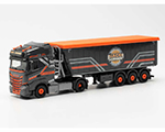 Iveco S-Way stoffelliner trailer Jack Janssen 1:87 herpa HE314435