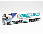 Volvo FH GL XL 2020 Refrigerate Semi-Trailer Truck GESUKO 1:87 herpa HE314497