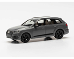 Audi Q7, Grigio Nardo con cerchi Neri 1:87 herpa HE420969