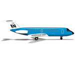 Braniff International BAC 1-11-200 Jelly Bean Blue 1:500 herpa HE524087