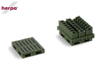 Pallets and canisters German Federal Armed Forces 1:87 herpa HE742108