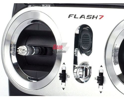 hitec modellismo Radiocomando Flash 7 Tx con 2 Rx Optima 7 Mode 1 HT170259
