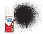 Acrylic Spray Paint No.33 Black Matt (150 ml) humbrol AD6033