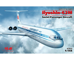 Ilyushin-Il62M Soviet Passenger Aircraft 1:144 icm ICM14405