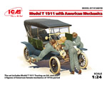 Ford Model T 1911 Touring with American Mechanics 1:24 icm ICM24010