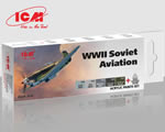 Acrylic Paint Set for WWII Soviet aviation (Early period) icm ICM3016