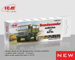 Acrylic paint set for Bundeswehr vehicles and AFVs icm ICM3017