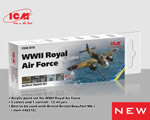 Acrylic paint set for WWII Royal Air Force icm ICM3018