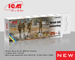 Acrylic Paint Set for WWI US infantry icm ICM3024