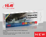Acrylic Paint Set for ships of the Kriegsmarine icm ICM3029