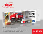 Acrylic paint set for Fire trucks icm ICM3031