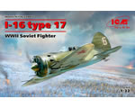 Polikarpov I-16 type 17 WWII Soviet Fighter 1:32 icm ICM32005
