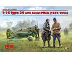 Polikarpov I-16 type 24 with Soviet Pilots 1939-1942 1:32 icm ICM32007