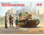 FCM 36 with French Tank Crew 1:35 icm ICM35338