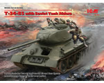 T-34-85 with Soviet Tank Riders 1:35 icm ICM35369