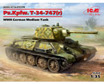 Pz.Kpfw. 747 T-34 (r) WWII German Medium Tank 1:35 icm ICM35370