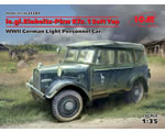 le.gl.Einheitz-Pkw Kfz.1 Soft Top, WWII German Light Personnel Car 1:35 icm ICM35582