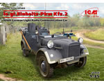 le.gl.Einheitz-Pkw Kfz.2, WWII German Light Radio Communication Car 1:35 icm ICM35583