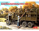 WWII Soviet Motorized Infantry 1943-1945 (5 figure) 1:35 icm ICM35635