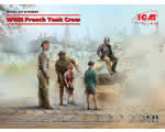 WWII French Tank Crew (5 figures) 1:35 icm ICM35647