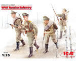 WWI Russian Infantry (4 figures) 1:35 icm ICM35677