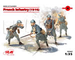French Infantry 1916 (4 figures) 1:35 icm ICM35691