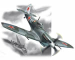 Supermarine Spitfire LF.IXE WWII Soviet Air Force Fighter 1:48 icm ICM48066