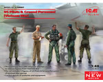 US Pilots - Ground Personnel Vietnam War (5 figures) 1:48 icm ICM48087