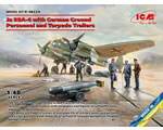 Junkers Ju 88A-4 w/German Ground Personnel and Torpedo Trailers 1:48 icm ICM48229