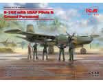B-26K with USAF Pilots - Ground Personnel 1:48 icm ICM48280