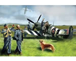 Supermarine Spitfire Mk.IX with RAF Pilots and Ground Personnel 1:48 icm ICM48801