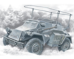 Sd.Kfz.261 German Radio Communication Vehicle 1:72 icm ICM72441