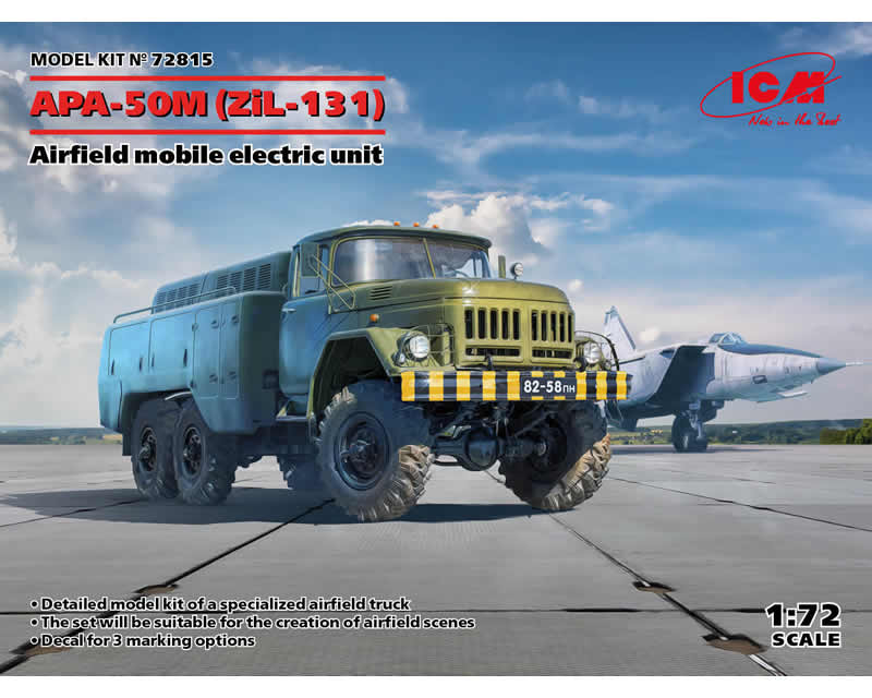 APA-50M (ZiL-131) Airfield mobile electric unit 1:72 icm ICM72815
