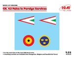 Decal D3206 for Fiat CR.42 Falco in Foreign Services 1:32 icm ICMD3206