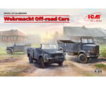Wehrmacht Off-road Cars (Kfz.1, Horch 108 Typ 40, L1500A) 1:35 icm ICMDS3503
