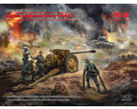 Battle of Kursk July 1943 - T-34-76 early 1943, Pak 36r with Crew (4 figures) 1:35 icm ICMDS3505