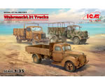 Wehrmacht 3t Trucks (V3000S, KHD S3000, L3000S) 1:35 icm ICMDS3507
