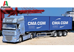 DAF XF 105 con 2 Container 20 ft CMA-CGM 1:24 italeri ITA3861