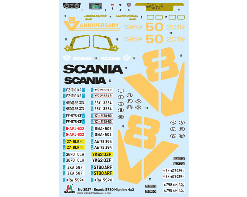 Scania S730 Highline 4x2 1:24 italeri ITA3927