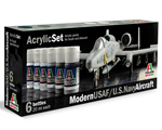 Modern USAF/U.S. Navy Aircraft (6 pz x 20 ml) italeri ITA431AP