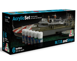 M.T.B. and Ships (6 pz x 20 ml) italeri ITA434AP