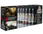 Acrylic Set: Model Wash (6 pz x 20 ml) italeri ITA448AP