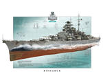 World of Warships - German Battleship Bismarck 1:700 italeri ITA46501